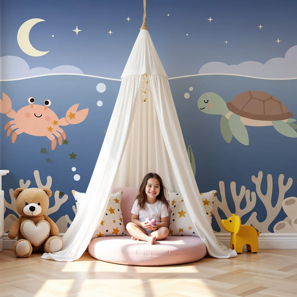 Nursery room wallpaper | Tengeralattjárók rákkal és teknőssel