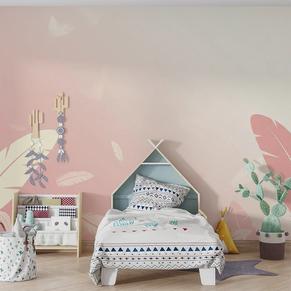 Nursery room wallpaper | Tollak pasztell háttérrel fokozatosan