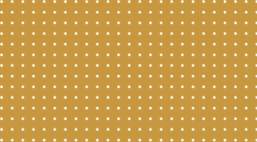 Nursery room wallpaper | White dots on golden background soft atmosphere