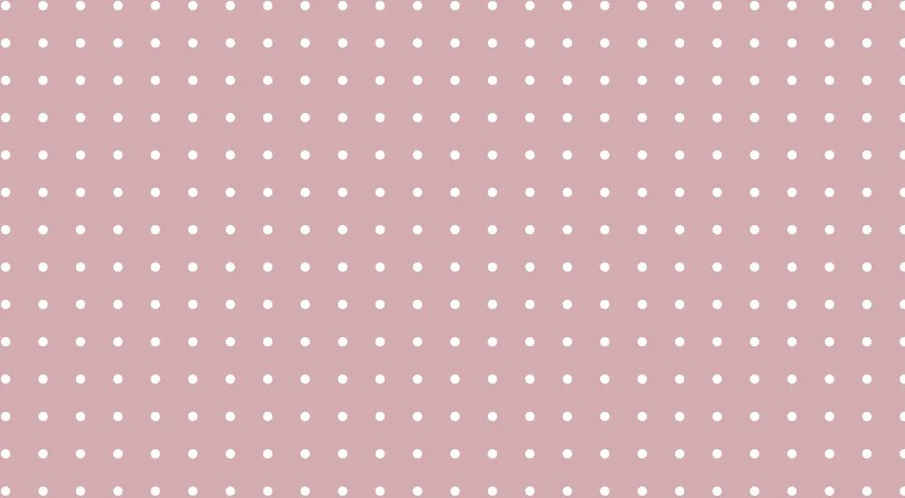 Nursery room wallpaper | White dots on pink background