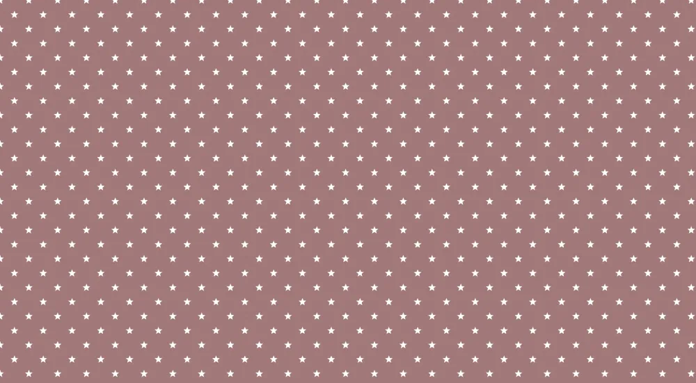 Nursery room wallpaper | White stars on powder pink background