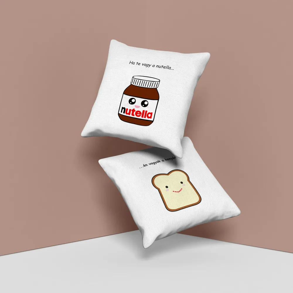 Nutella és kenyér páros párna