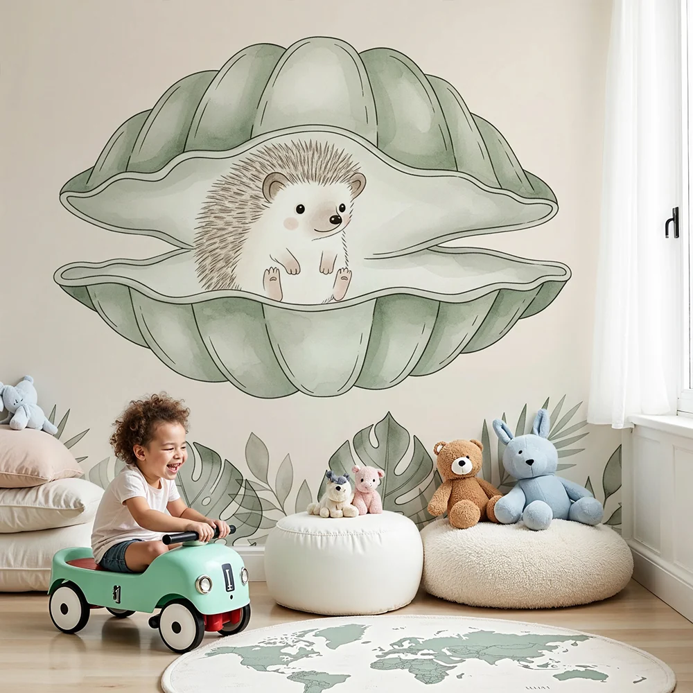 Papel de parede quarto bebê | Sün kagylóban