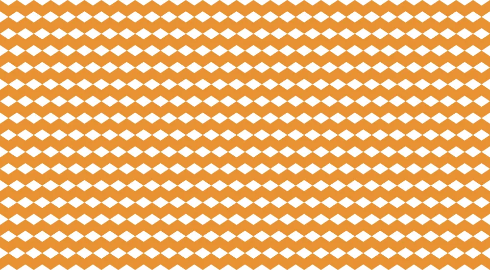 Papier de parede gyermekszoba | Narancssárga és fehér rombusz geometriai minta