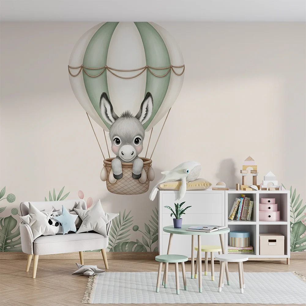Papier de parede quarto bebê | Szamár lufiban