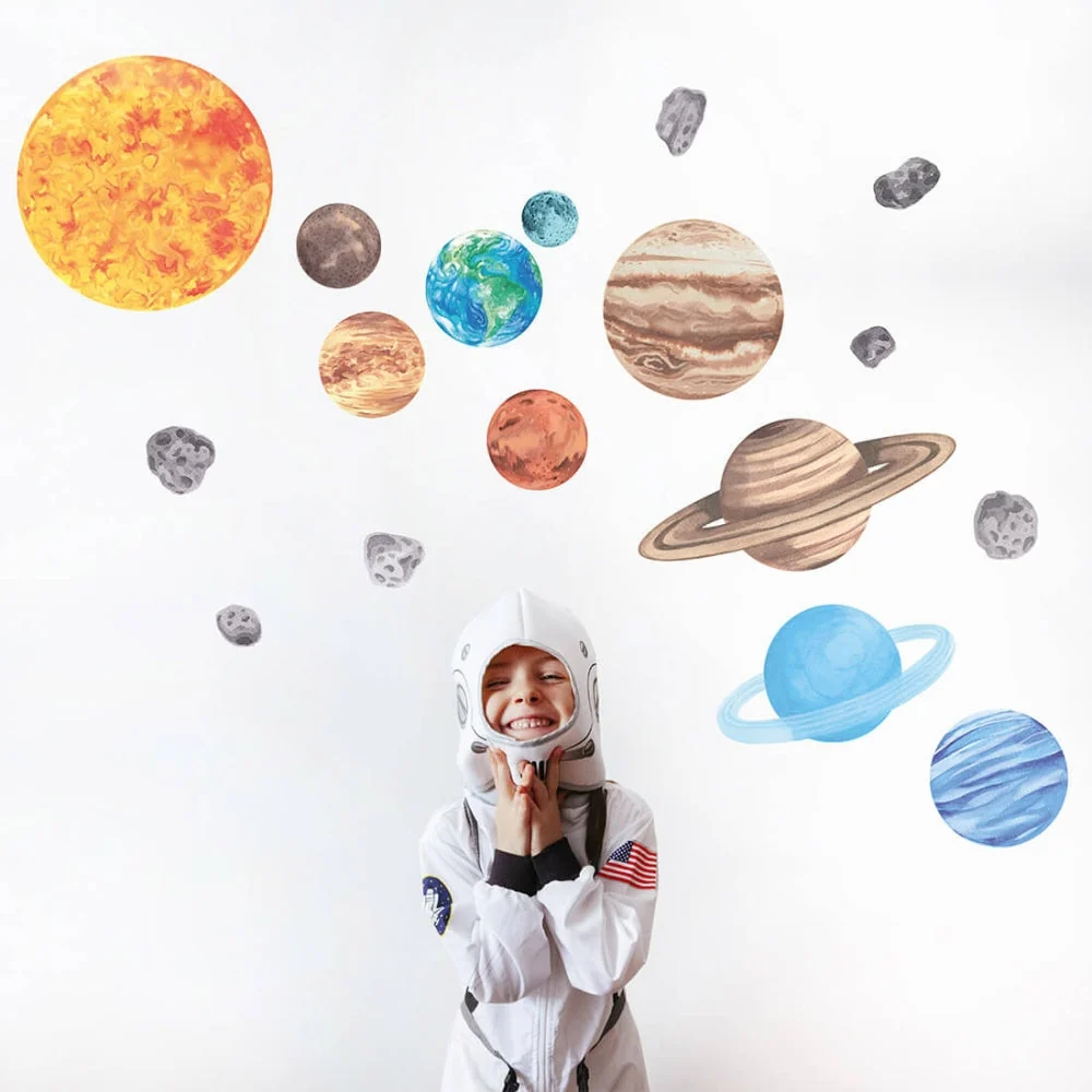 PASTELOVELOVE fali matricák gyerekeknek planet L