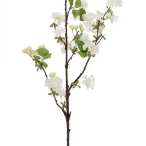 PEAR körtefa ág fehér virágokkal 94cm