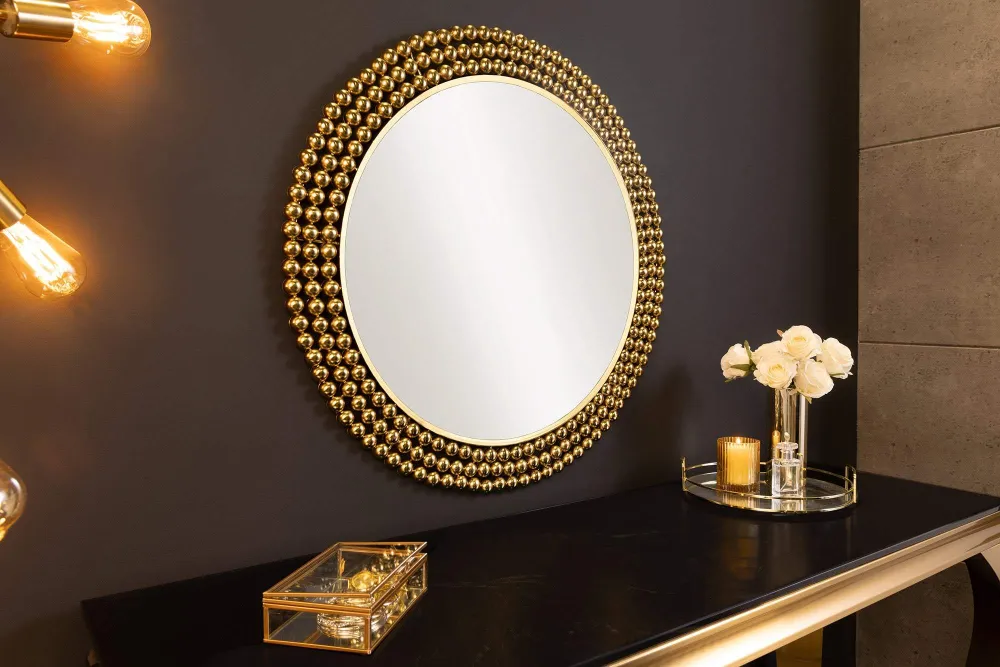 PEARLS arany vas falitükör