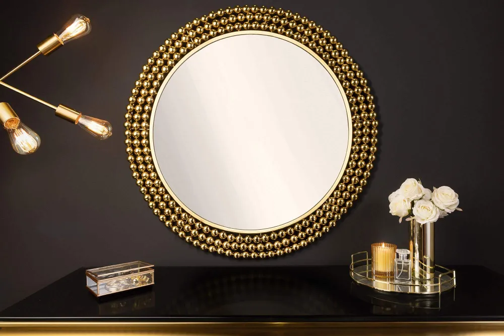 PEARLS arany vas falitükör