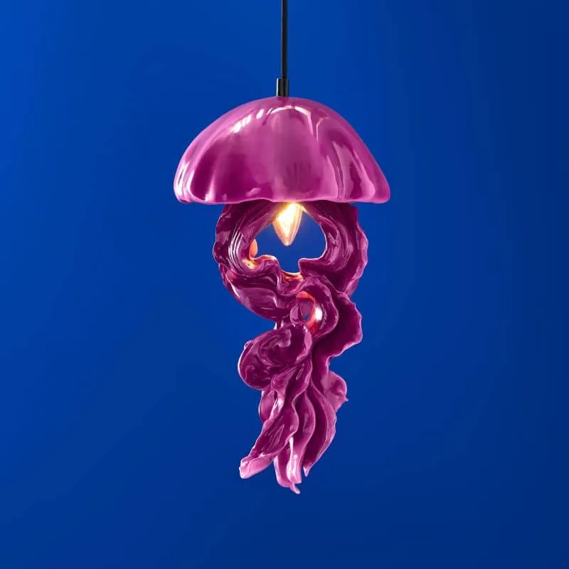 Plafonnier Méduse Ava, magenta