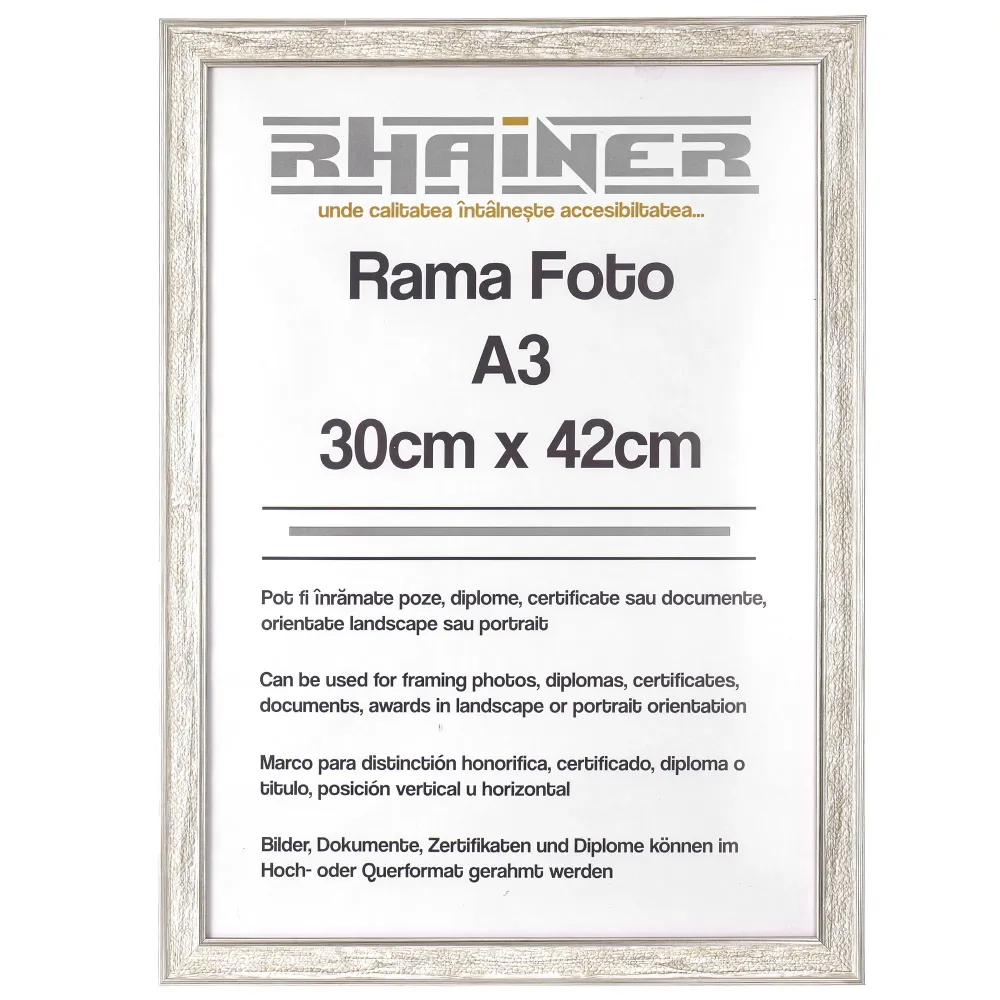 Porto ezüst képkeret A3