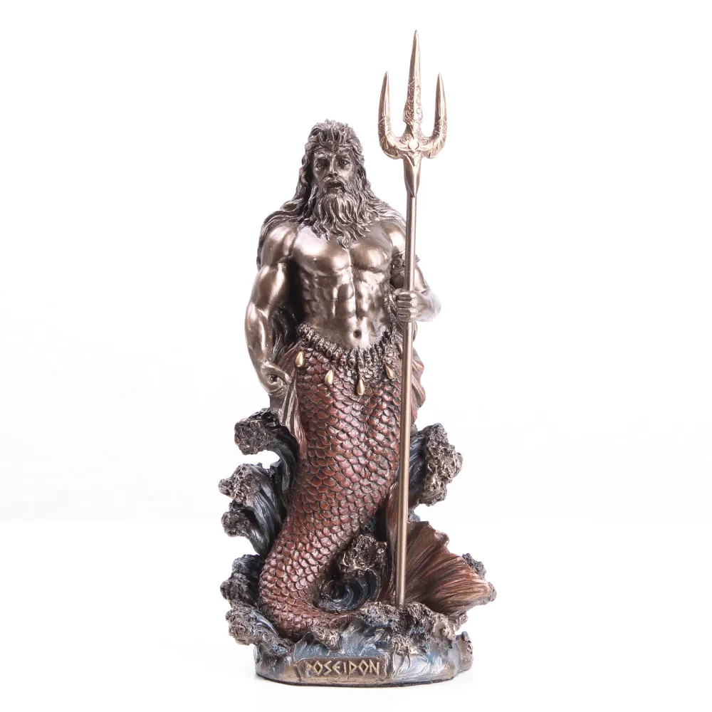 Poszeidón Bronz Szobor (Öntött Bronz Szobor)