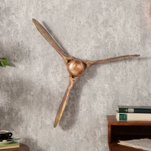 PROPELLER bronz fém faldísz 60x60x8