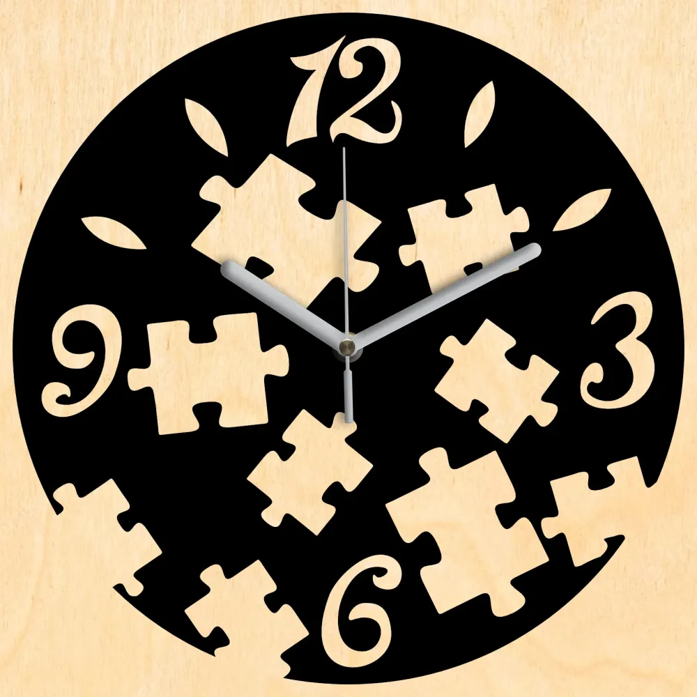 Puzzle falióra - Fekete