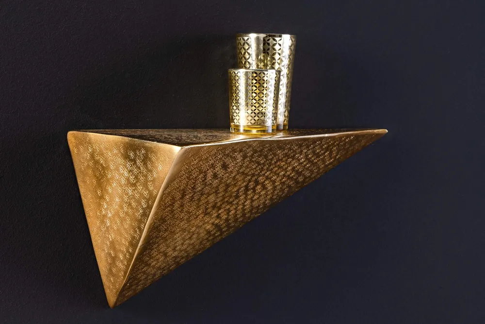 PYRAMID arany fali polc