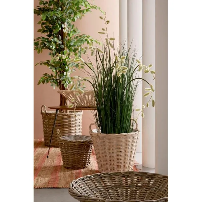 RANDY taupe rattan kosár
