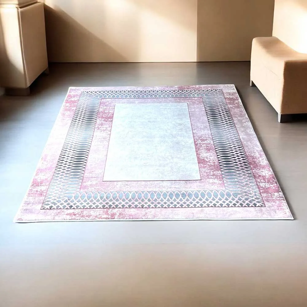 Rózsaarany Keret – Elegáns Modern Szőnyeg
