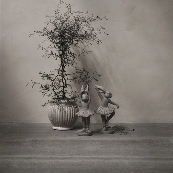 Semina szürke balerina nyúl figura – 21,2 cm