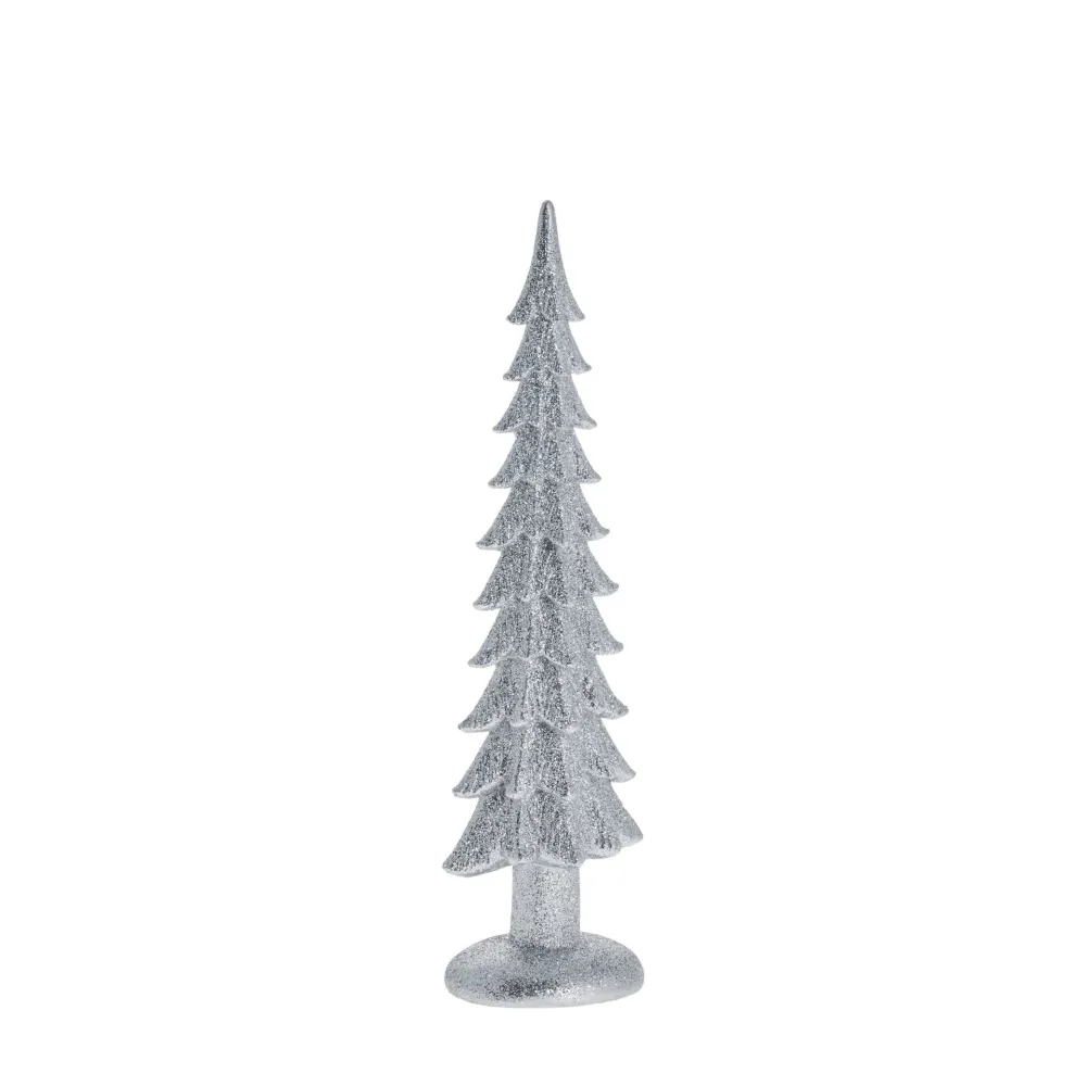 Sissia ezüst karácsonyfa dekor – 22.5 cm