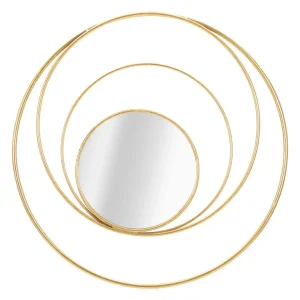 Solaris arany keretes design kerek fali tükör