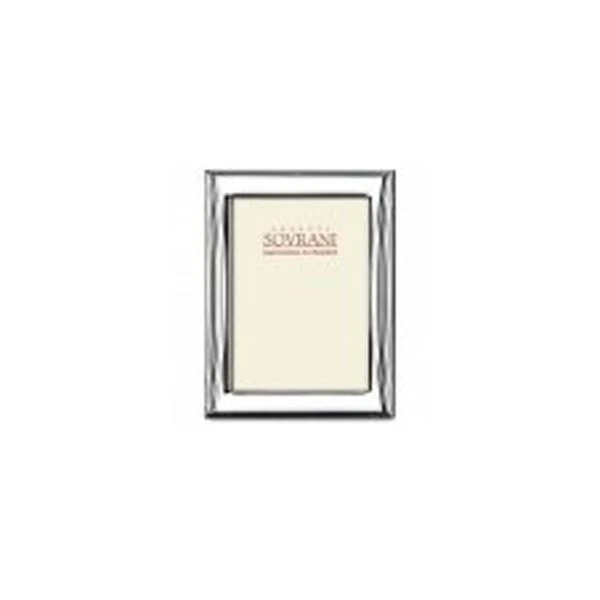 Sovereigns képkeret keskeny csíkos képkeret 10x15cm kétlaminált ezüst B303