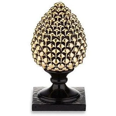 Sovrani La Pigna arany bevonatú gyanta fekete alap H19cm R 17313 2 GOLD