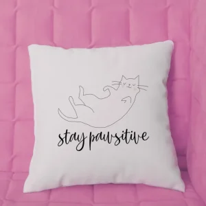 Stay pawsitive párna