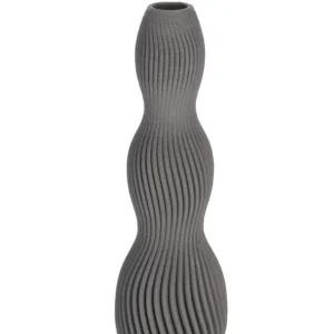 SVENNA szürke váza 28cm