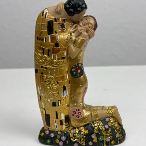 Szerelem Szobor – csók Klimttől (Kicsi, szerelmespár)