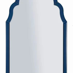TANGIER kék Modern fali tükör 47X1X80 ( belső tükör mérete 41X74) cm