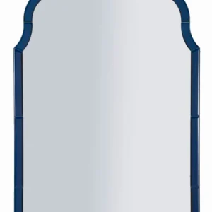 TANGIER kék Modern fali tükör 62x1x100 ( belső tükör mérete 55x94) cm