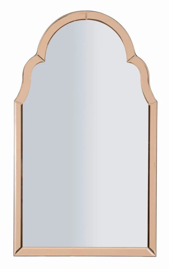 TANGIER Modern fali tükör Rózsaszín 47X1X80 ( belső tükör mérete 41X74) cm