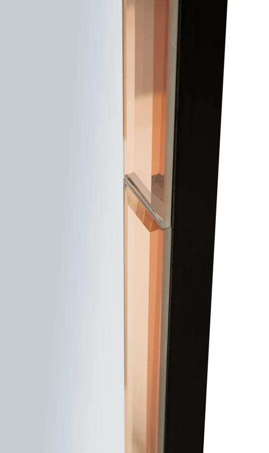 TANGIER Modern fali tükör Rózsaszín 55X2X150 ( belső tükör mérete 49X144) cm