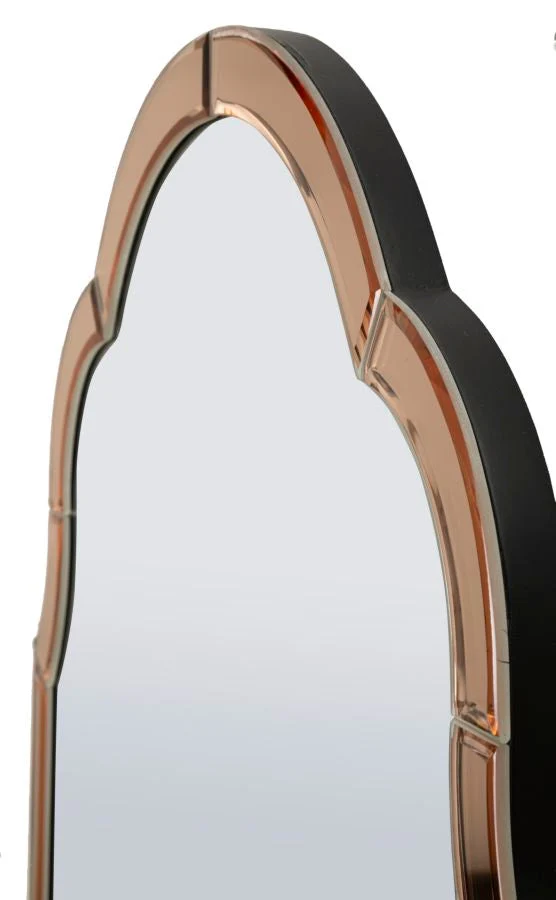 TANGIER Modern fali tükör Rózsaszín 55X2X150 ( belső tükör mérete 49X144) cm