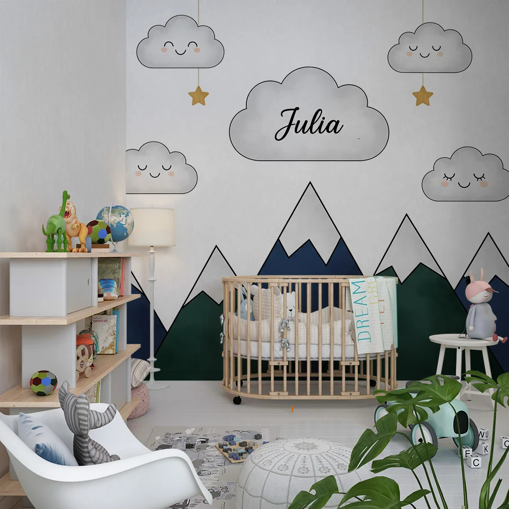 Tapéta babaszoba | Lágy hegyek és mosolygó felhők Julia