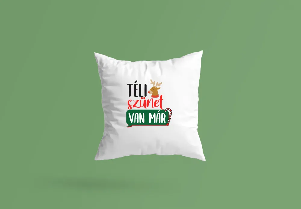 Téli szünet van már? párna