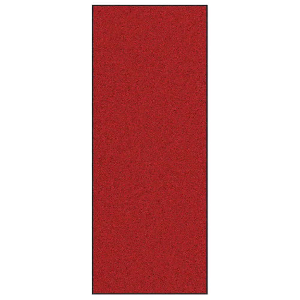 vidaXL Ajtószőnyeg Piros és Fekete 120 x 300 cm 100% Poliamid