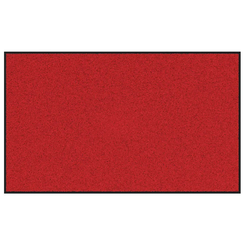 vidaXL Ajtószőnyeg Piros és Fekete 90 x 150 cm 100% Poliamid