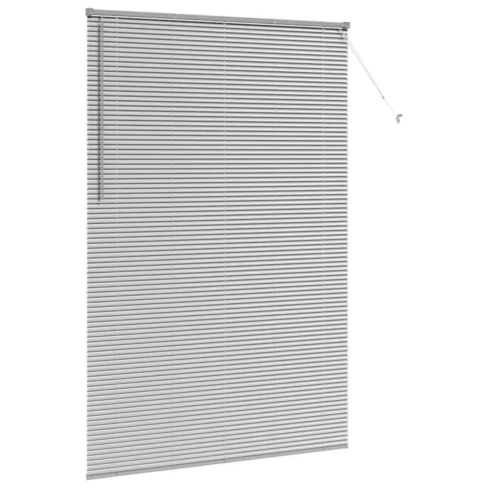 vidaXL Zsalugáter Redőnyök Ezüst 220x150cm Alumínium