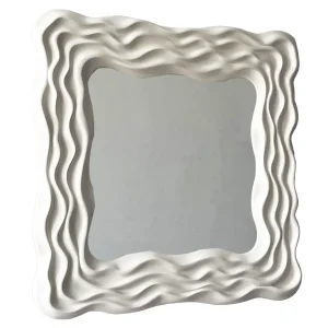 WAVE szürke fa tükör 90cm