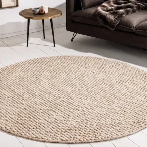 WOOL bézs gyapjú szőnyeg 150cm