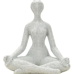 YOGA WOMAN SILVER CM 20,5X15,5X23