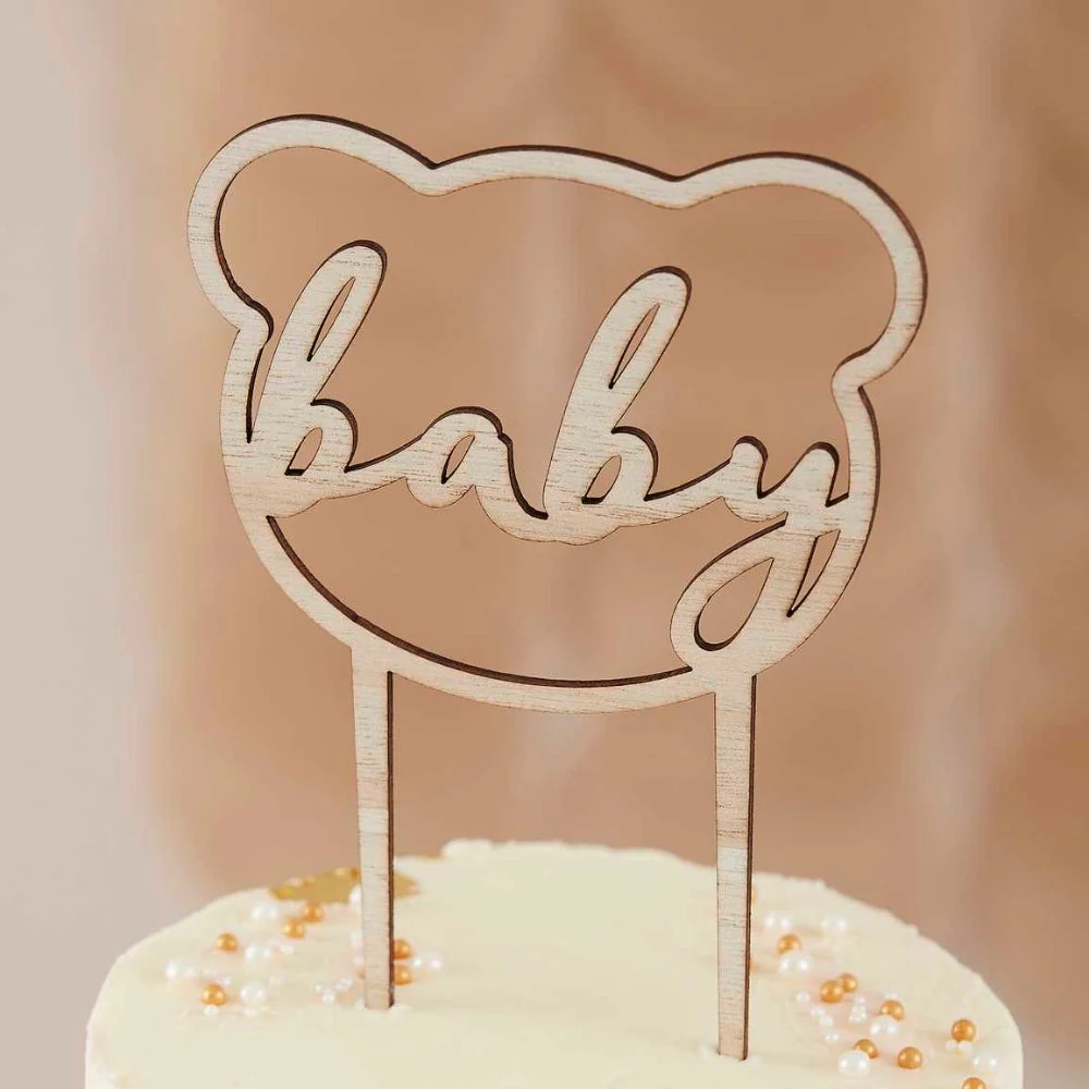 Gingerray Cake Topper fa mackó baba