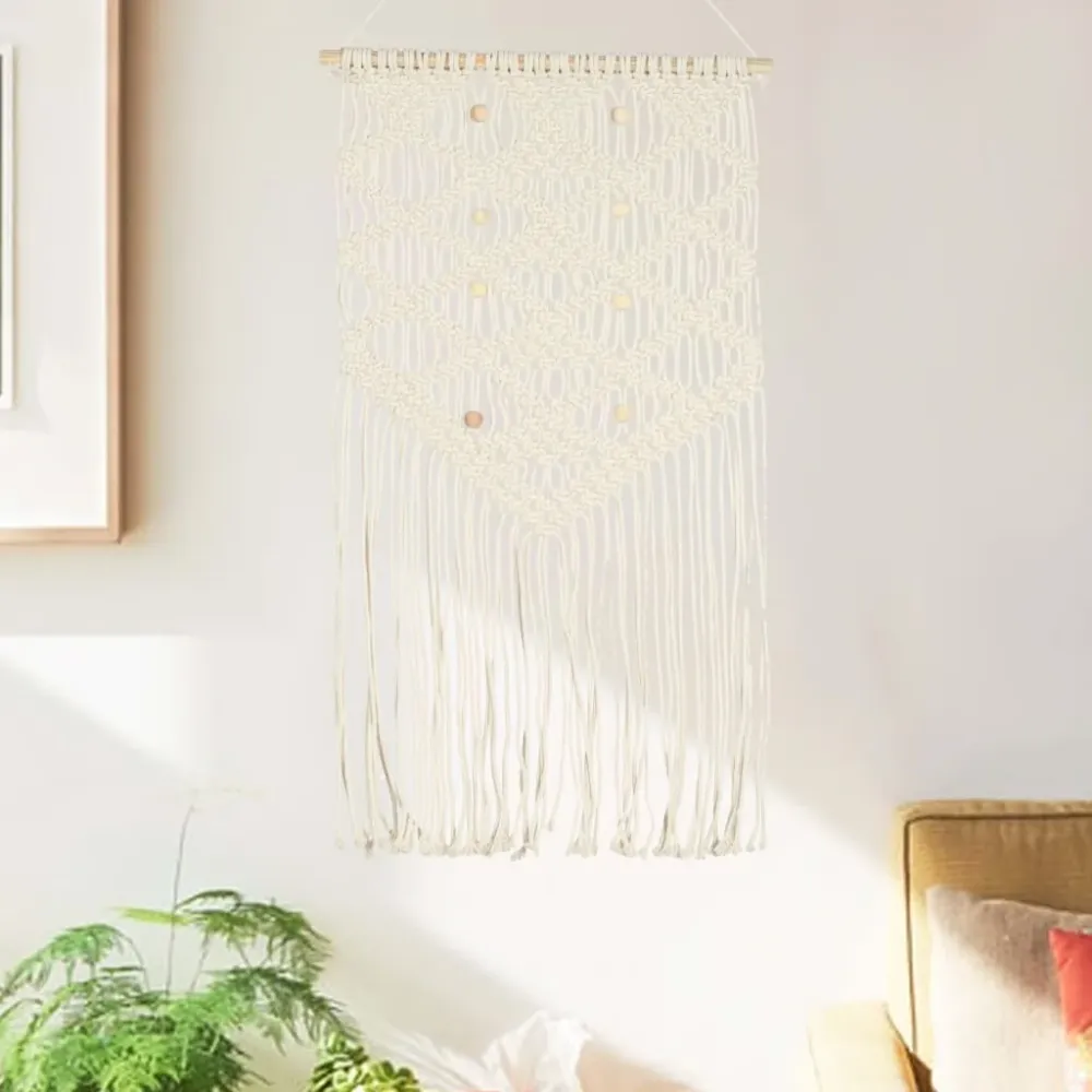 vidaXL pamut makramé fali dísz 40 x 80 cm