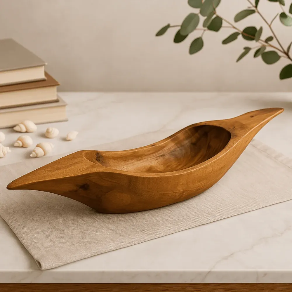 Teak gyökér tál görög stílus 45cm