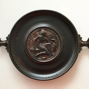 Fekete Terra Sigillata patera Diana Istennővel