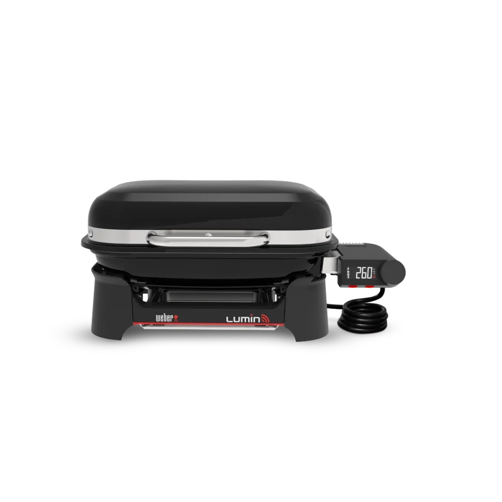 Weber Lumin Smart Compact asztali elektromos grill, fekete