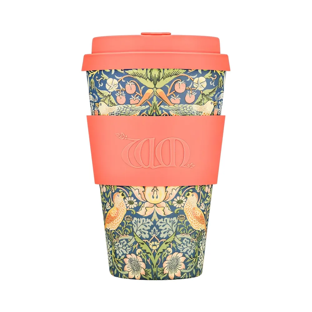 Ecoffee Cup William Morris Strawberry Thief kávés pohár 400 ml