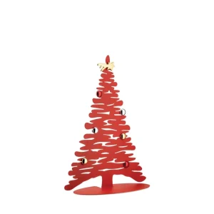 Bark Christmas Karácsonyfa porcelán mágnesekkel Piros 45 cm