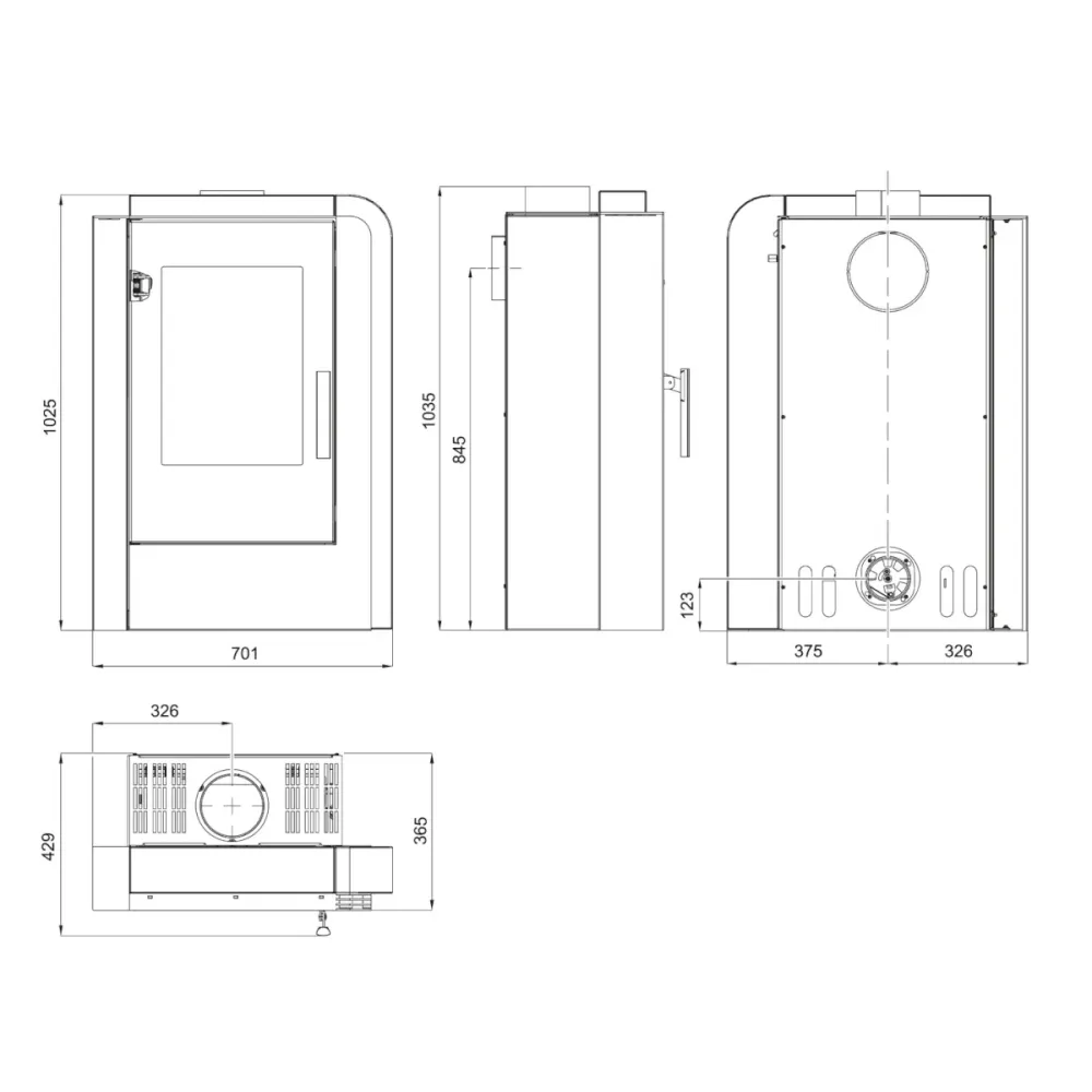 Aruba Easy kandalló Haas + Sohn-tól 6 kW